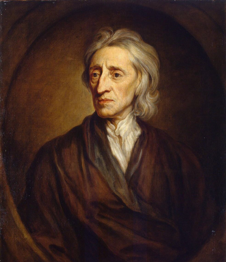 Retrato de John Locke (1632 -1702) pintura de Godfrey Kneller (1646-1723)